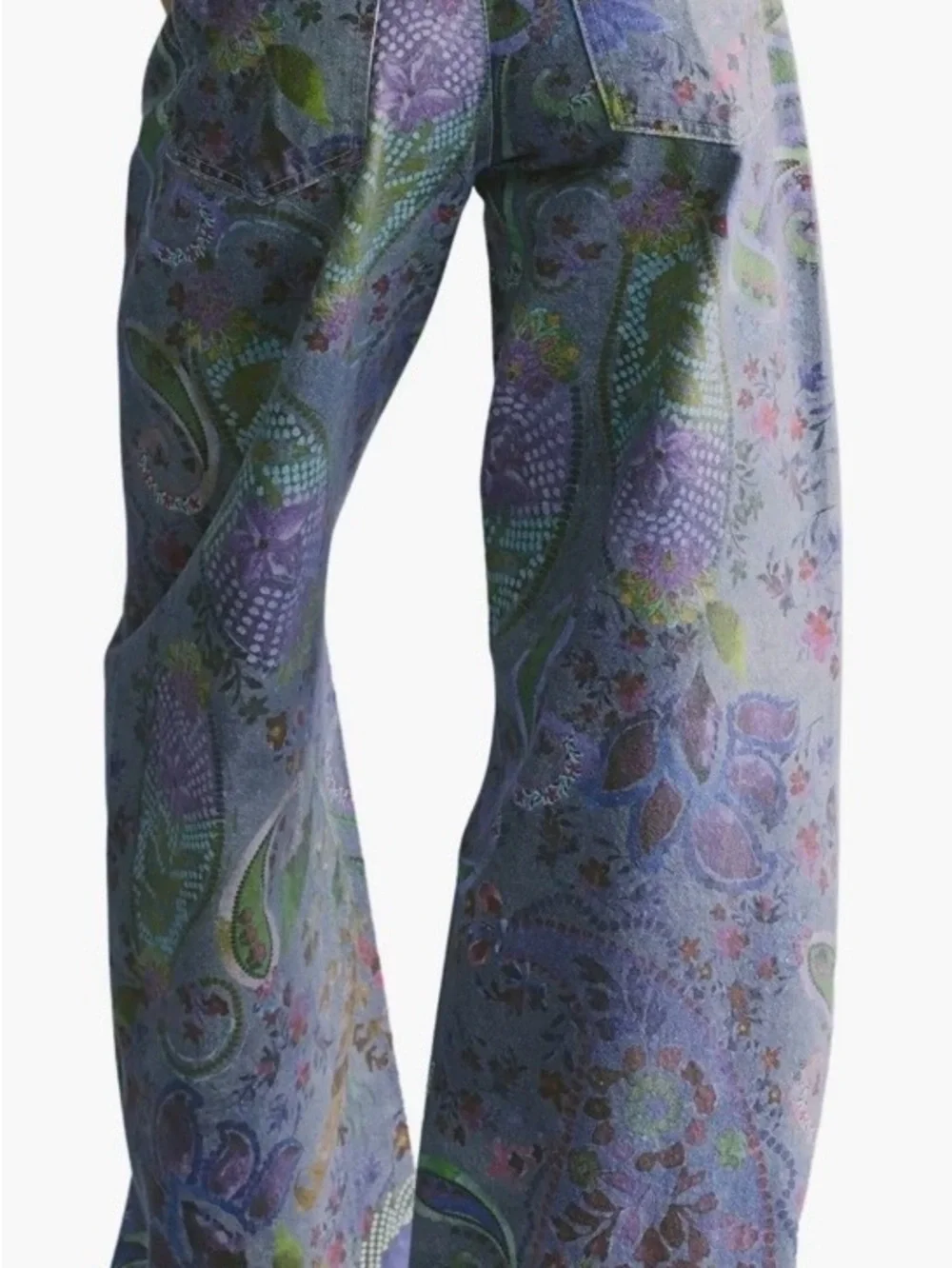 Free People Alter Ego Dusk Combo Wide-Leg Jeans size 25